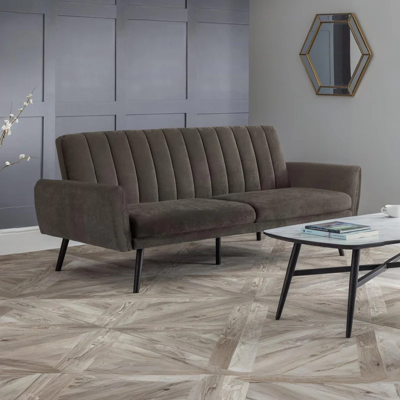 Afina Sofa Bed – Grey Velvet