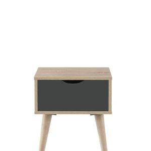 Alford Lamp Table – Sonoma Oak & Dark Grey