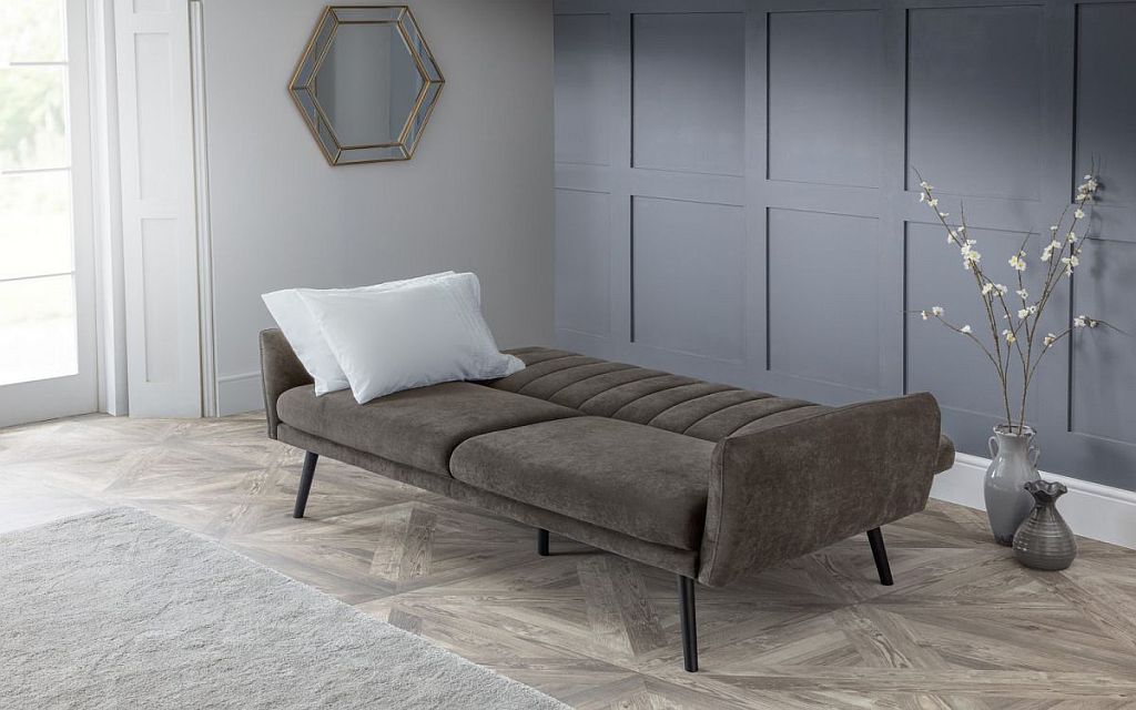 Afina Sofa Bed - Grey Velvet - Image 2