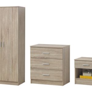 Rio Costa 3 Piece Bedroom set – Sonoma Oak