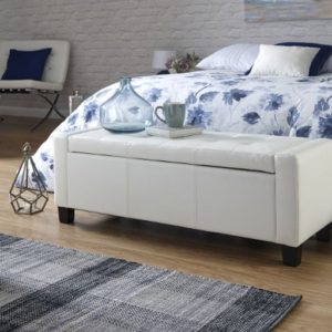 Verona Faux Leather Storage Bench