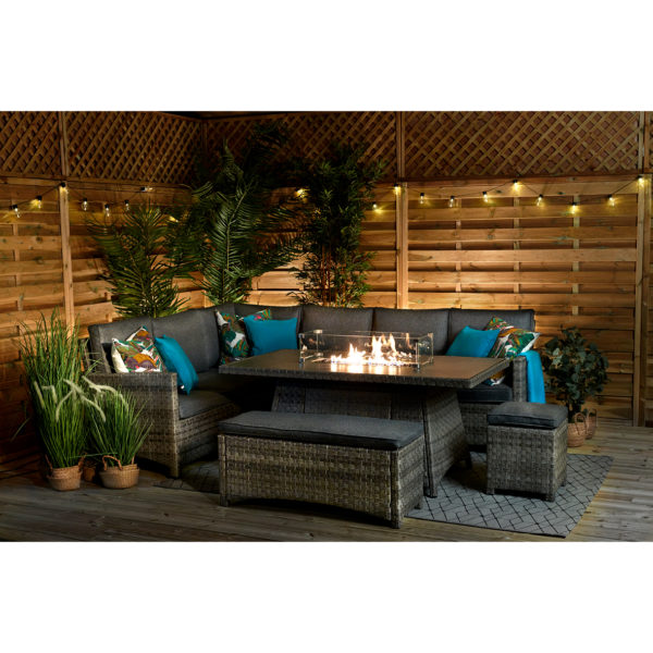 Kenley Corner Sofa With Firepit Dining Table - Image 2